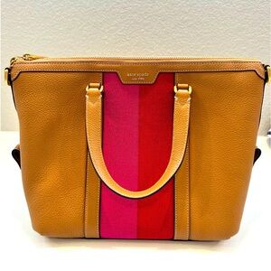 Kate Spade racing stripe tote, NWT